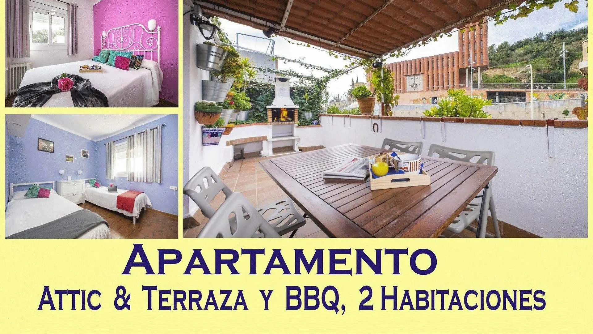 Atico, Terraza Y Barbacoa Aparthotel Barcelona